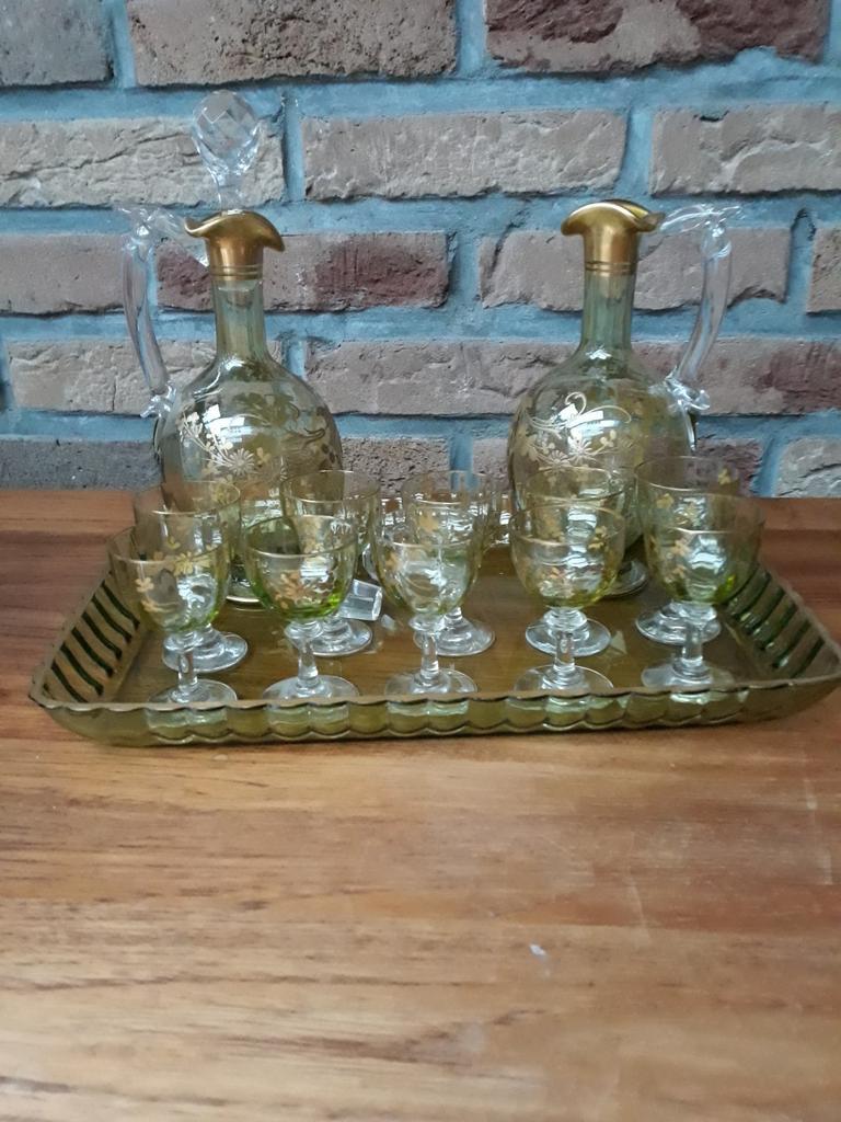 Service à liqueur, Antiquités & Art, Antiquités | Verre & Cristal, Enlèvement ou Envoi