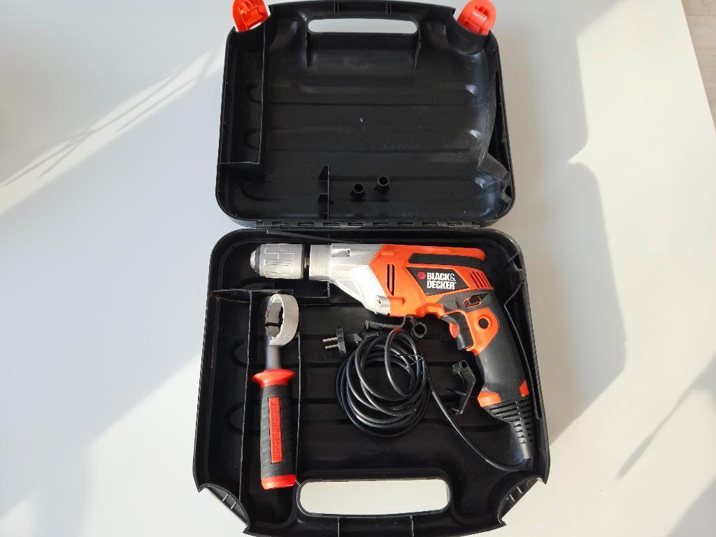 Klopboormachine Black&Decker, 600 watt of meer, Zo goed als nieuw, Klopboormechanisme, Ophalen