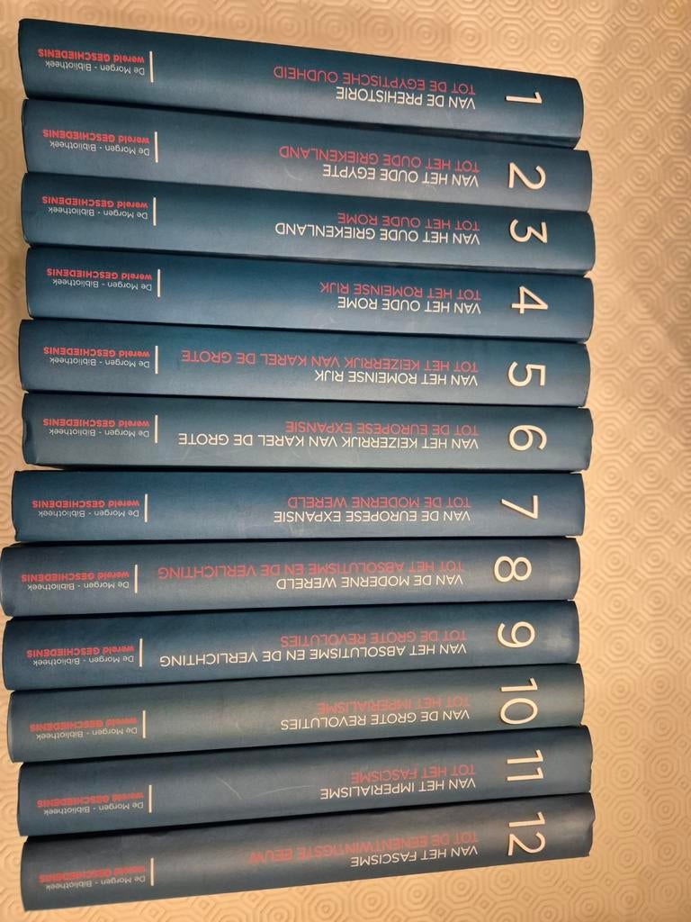 Wereldgeschiedenis deel1 t/m deel 12 (De Morgen), Ophalen, Zo goed als nieuw, Overige gebieden