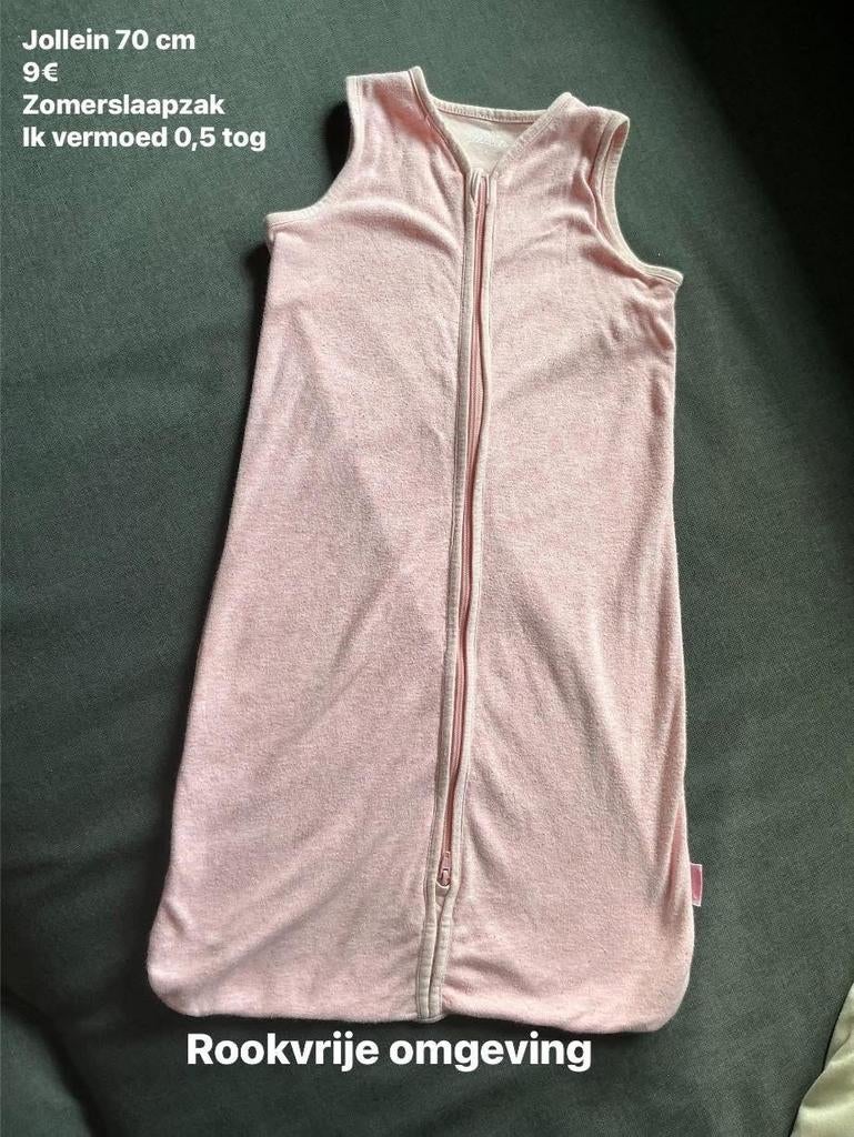 Jollein zomer slaapzak 70 cm 0,5 tog, Ophalen of Verzenden, Zo goed als nieuw, Slaapzak