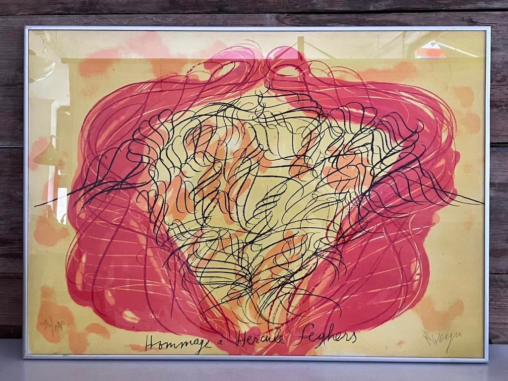 Litho Jean Messagier (1920-1999), Antiek en Kunst, Ophalen of Verzenden