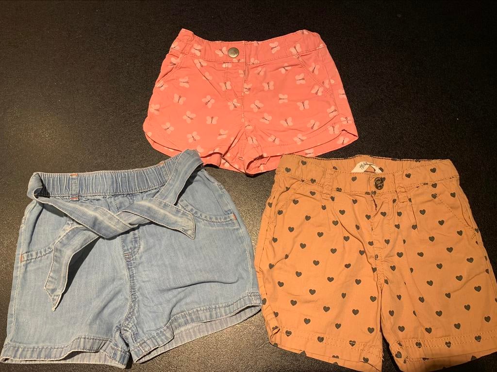 Pakket - meisje - shortjes - maat 98, Kinderen en Baby's, Ophalen of Verzenden, Zo goed als nieuw, Meisje, Broek