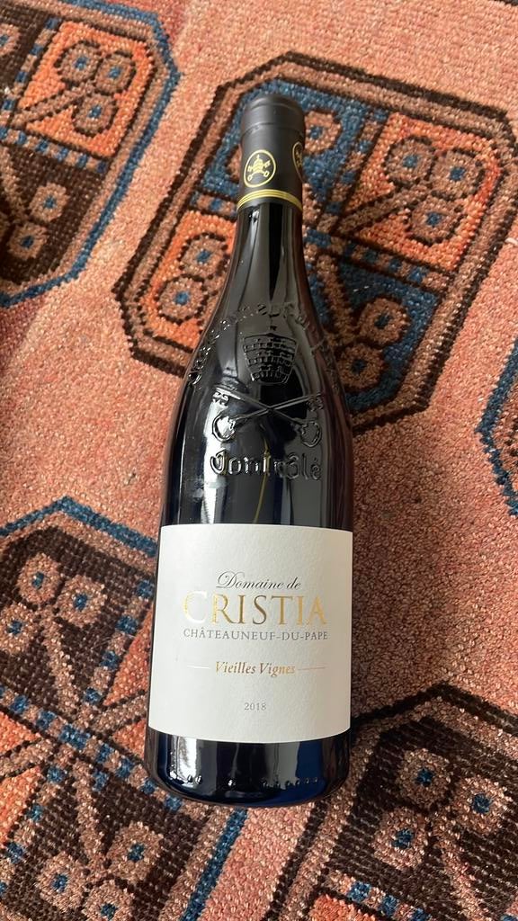vin rouge Domaine de Cristia Châteauneuf-du-Pape, Enlèvement, France, Vin rouge