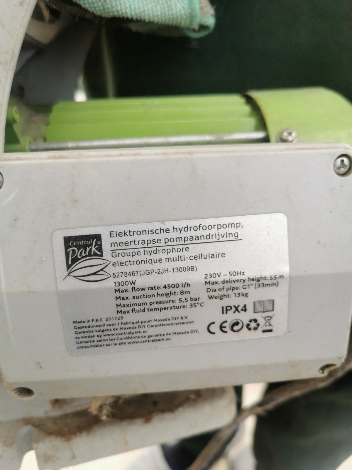 Pompe hydrophore Central Park 1300W, Fietsen en Brommers