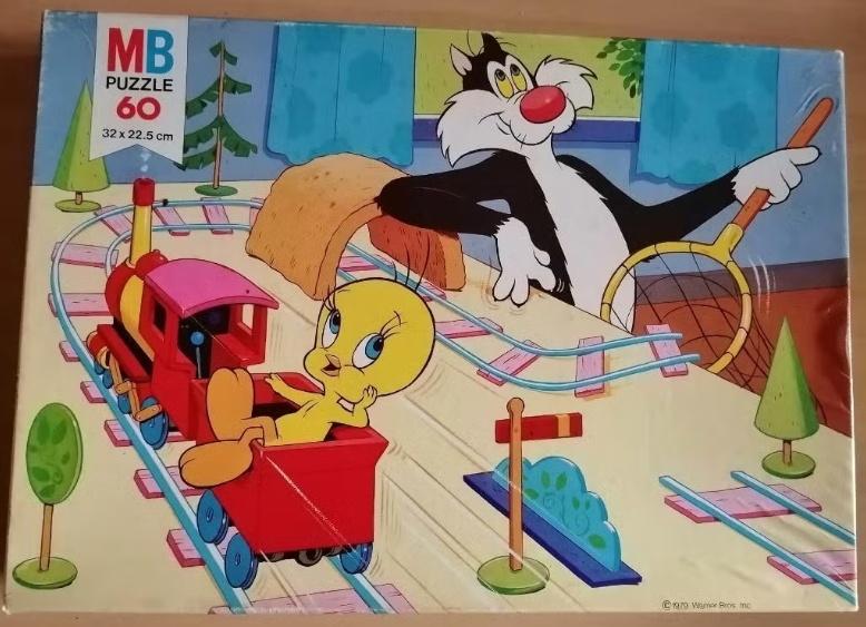 MB Puzzle Enfants 60 pièces Titi et Grosminet, Kinderen en Baby's, Speelgoed | Kinderpuzzels, Ophalen of Verzenden