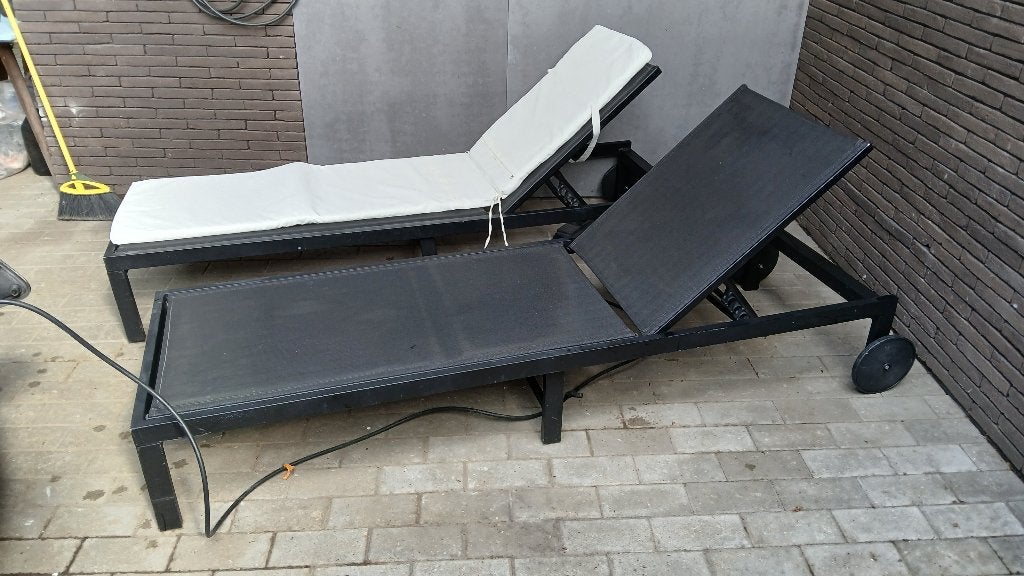 ligstoelen, Tuin en Terras, Ligbedden, Ophalen, Gebruikt, Aluminium, Verstelbaar