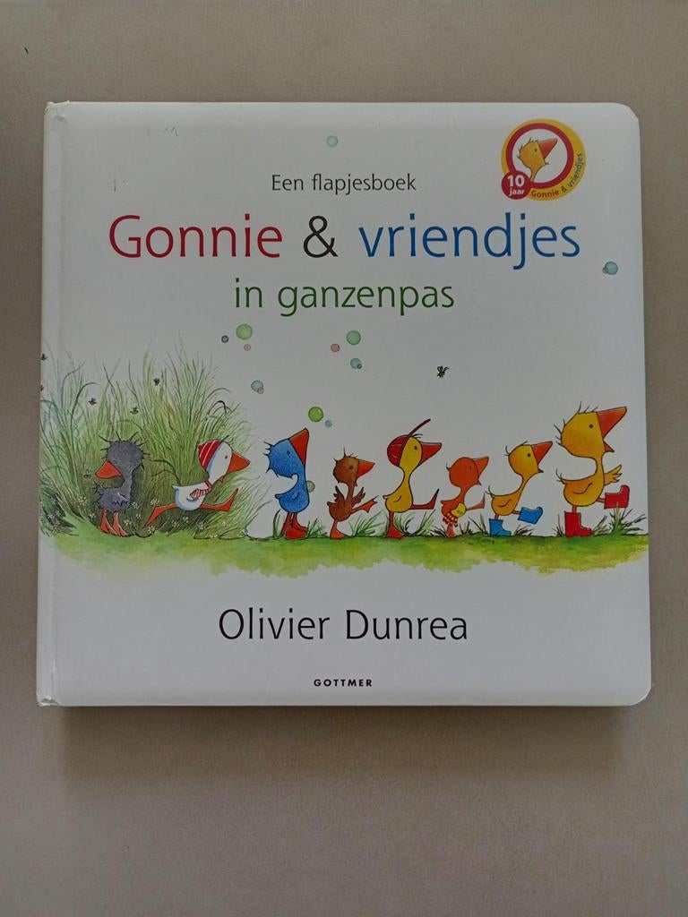 Olivier Dunrea - Gonnie en vriendjes in ganzenpas, Boeken, 2 tot 3 jaar, Uitklap-, Voel- of Ontdekboek, Ophalen, Gelezen