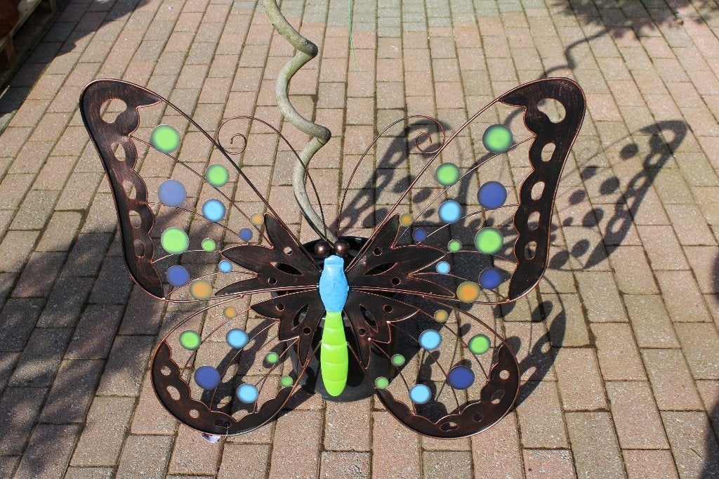 papillon XXL murale en fer forgé couleurs ., Enlèvement, Neuf