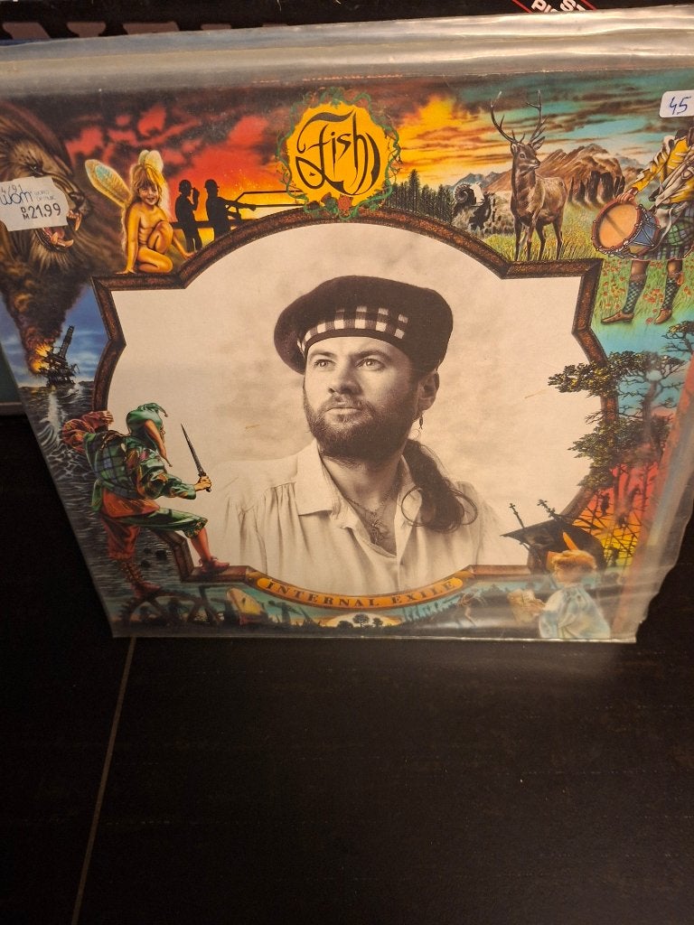 lp - fish - internal exile - bak 6, LP, Gebruikt, Hardrock, 12 inch
