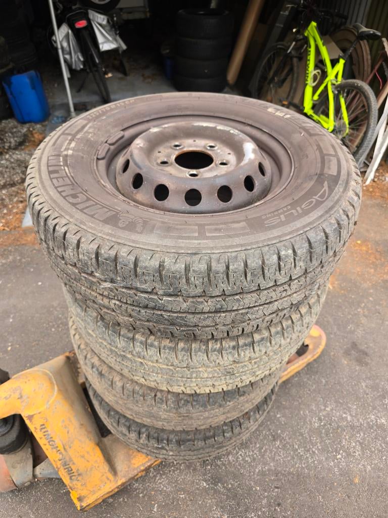 4 Mercedes Sprinter velgen met banden, Auto-onderdelen, Ophalen, 15 inch, Band(en)