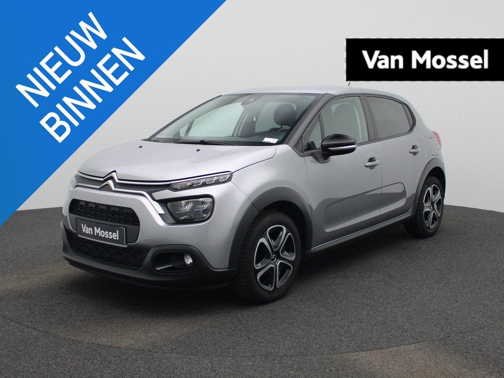 Citroën C3 1.2 PureTech 82 S&S MAN Feel, Argent ou Gris, 96 g/km, Entreprise, Boîte manuelle
