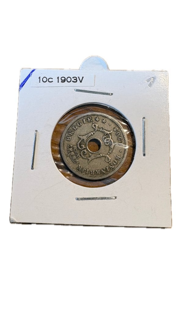 LEOPOLD II: 10 cent 1903V (3), Ophalen of Verzenden