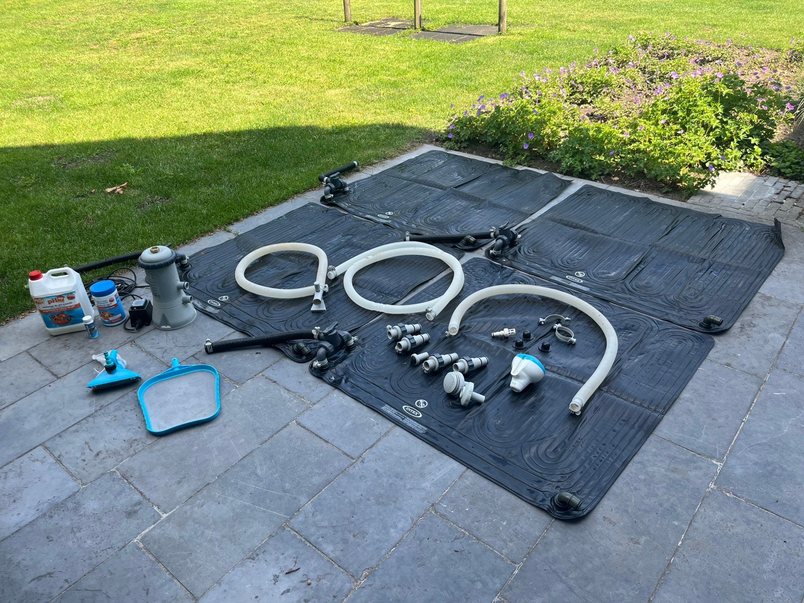 Intex complete zwembad verwarming + accessoires, Jardin & Terrasse, Accessoires de piscine, Utilisé, Chauffage, Enlèvement
