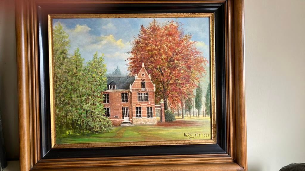 Schilderij van belgische kunstschilder, Antiek en Kunst, Ophalen