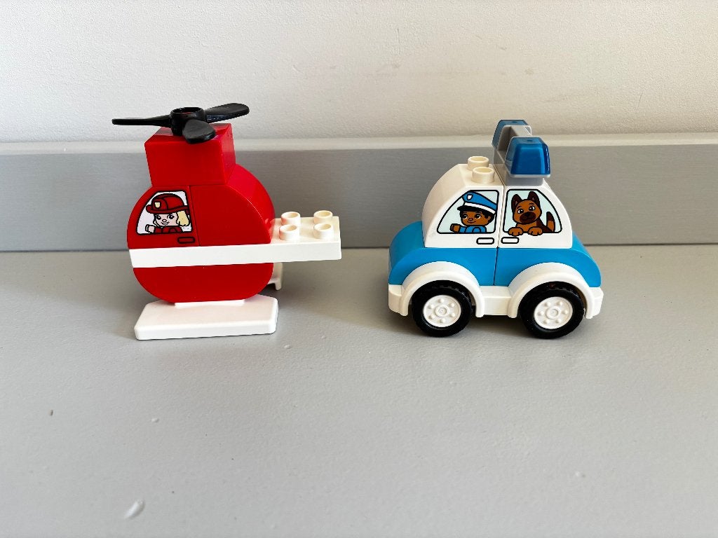Hélicoptère de pompiers et voiture de police Duplo set 10957, Enfants & Bébés, Jouets | Duplo & Lego, Enlèvement ou Envoi, Ensemble complet
