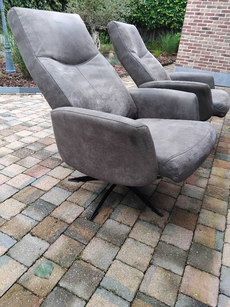 fauteuil neerklapbaar grijsgroen nieuwstaat, Enlèvement, Comme neuf