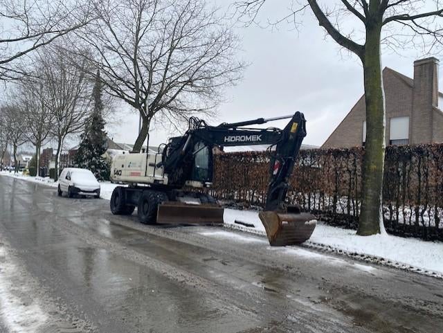 Hidromek HMK140W-4 bandenkraan, Ophalen, Graafmachine