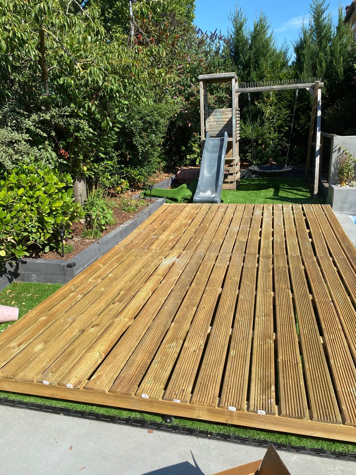 Houten vlonder, Jardin & Terrasse, Enlèvement, Comme neuf, Bois