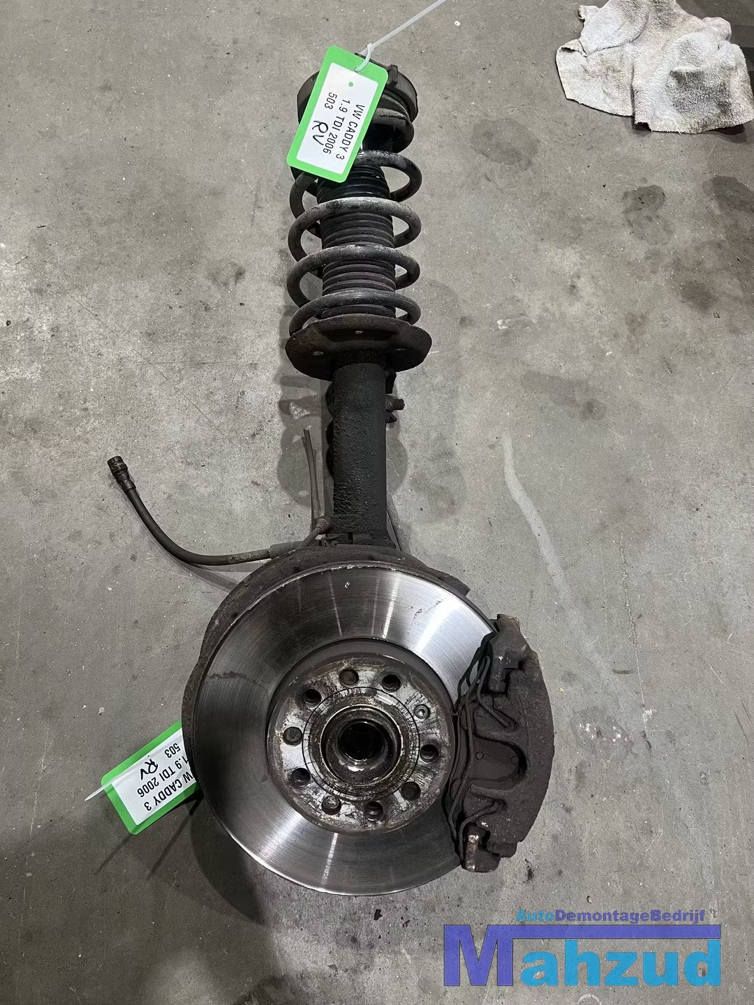 VW CADDY 3 1.9 tdi veerpoot rechts voor remklauw 2004-2014, Volkswagen, Volkswagen AG, Vw@volkswagen.de, Utilisé
