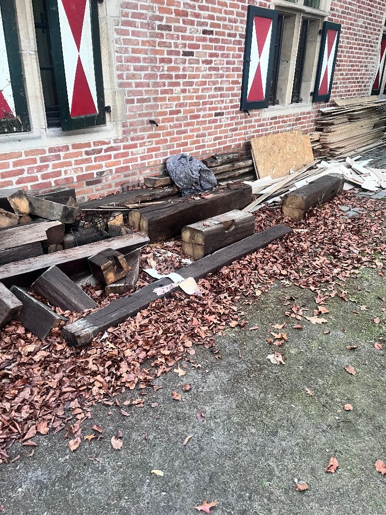 Brandhout, Tuin en Terras, 3 tot 6 m³, Ophalen, Eikenhout, Blokken