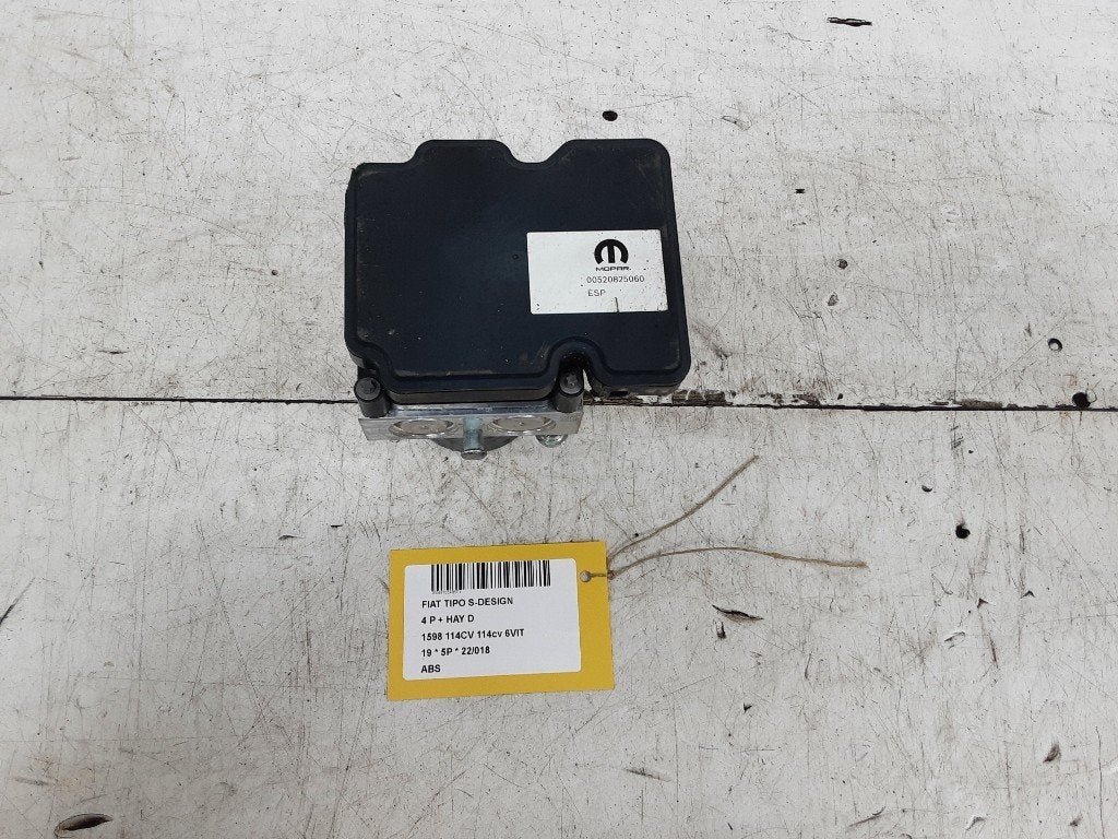ABS POMP Fiat Tipo (356H / 357H) (00520825060), FCA Germany GmbH, Gebruikt, IPC D1-09 Bahnhofsplatz
65423  Rüsselsheim am Main, DE