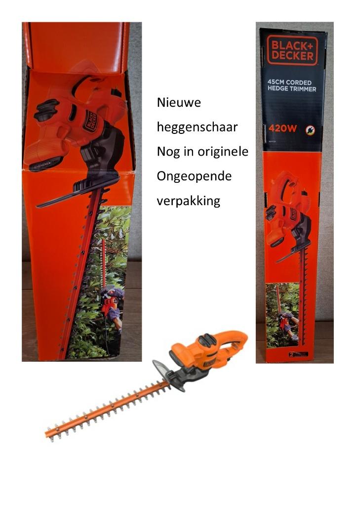 heggeschaar black & decker, Tuin en Terras, Heggenscharen, Ophalen, Nieuw, Elektrisch, Black & Decker