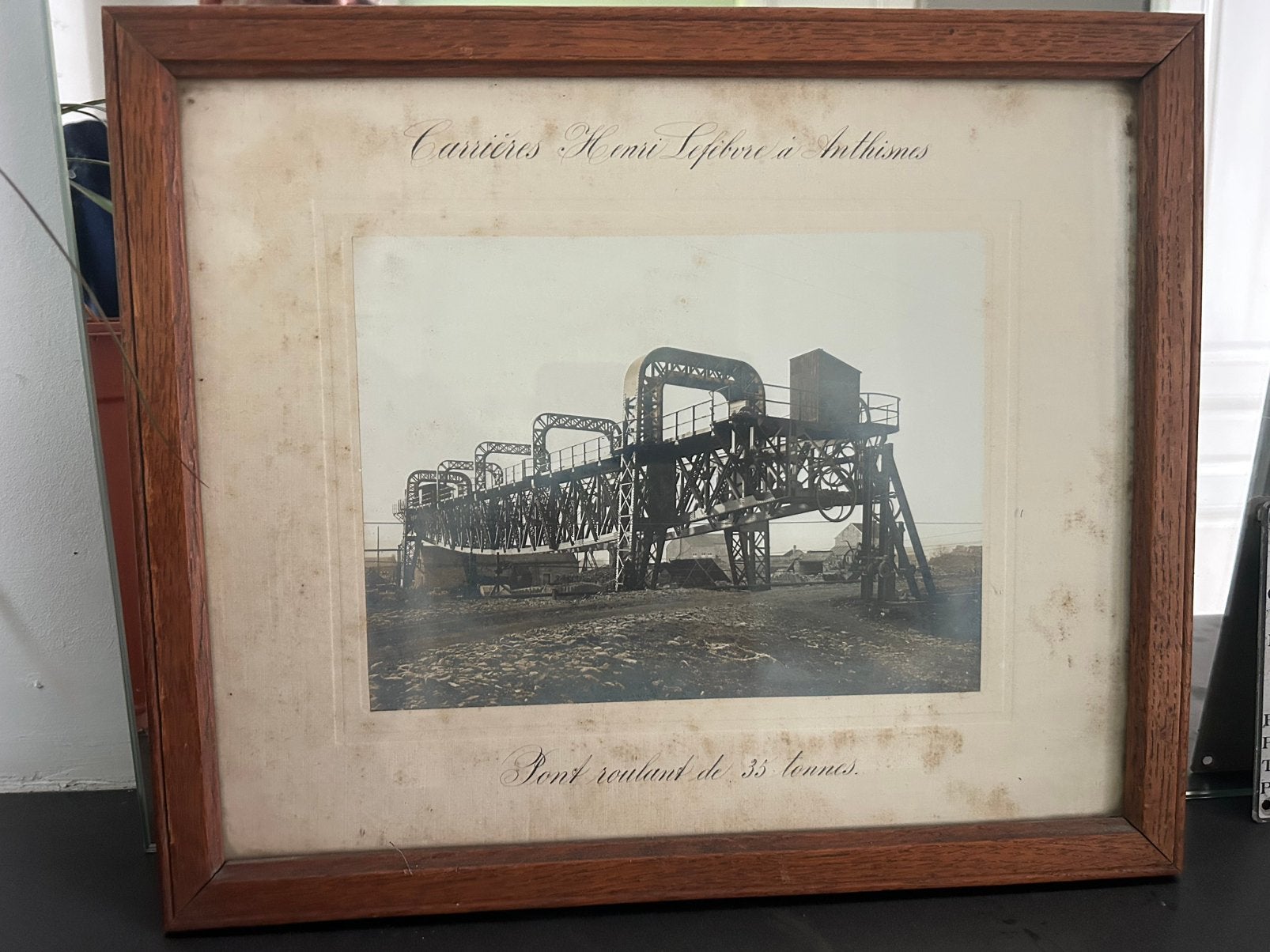 Photo – Pont roulant 35 t – Anthisnes (Belgique), Antiquités & Art, Art | Dessins & Photographie, Enlèvement, Photo, Photographie