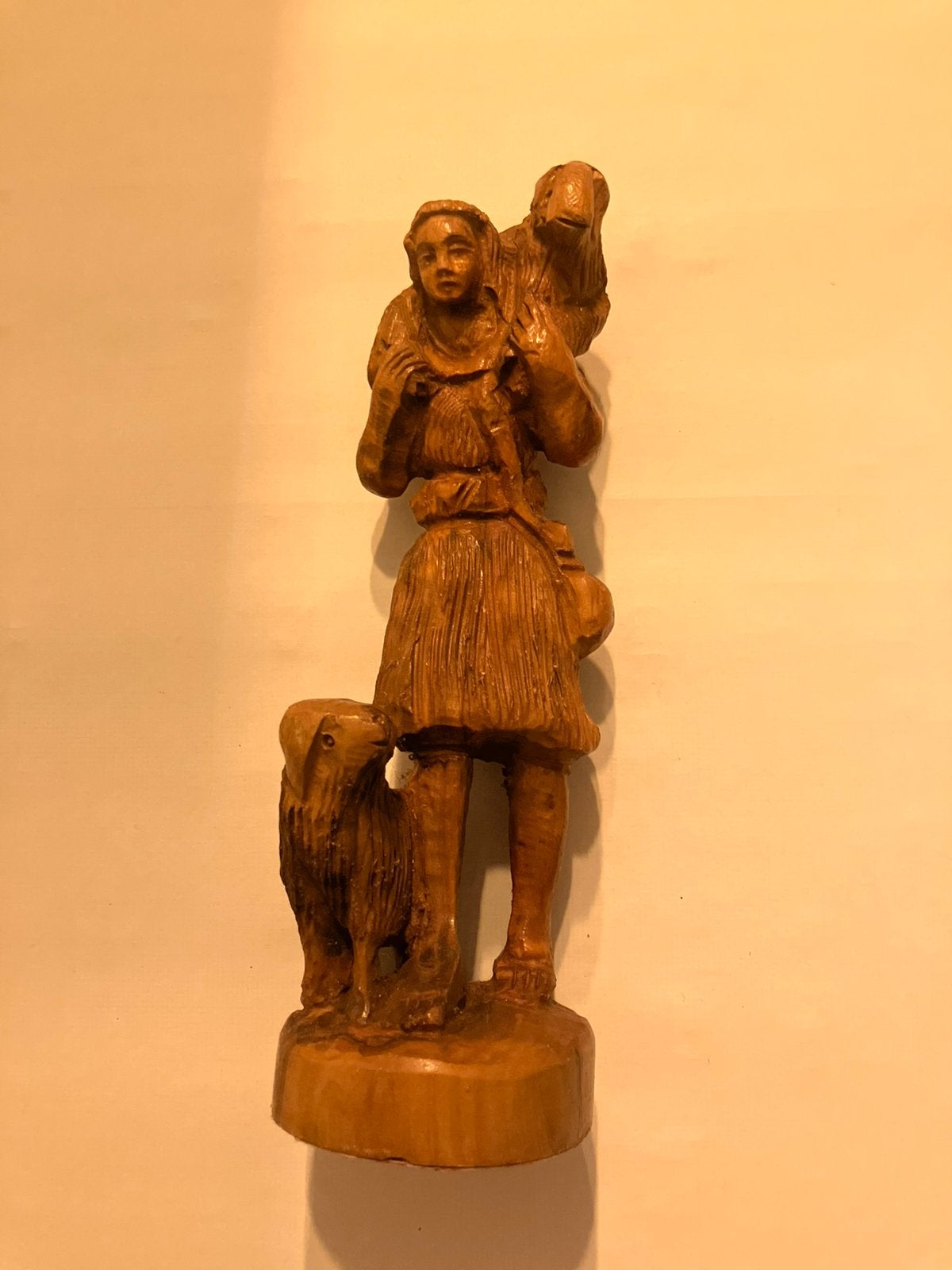 Houten herder 17 cm hoog, Ophalen