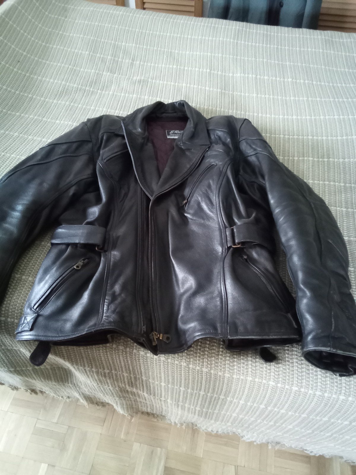 Lederen motorjas, Ophalen, Tweedehands, Heren, Jas | leer
