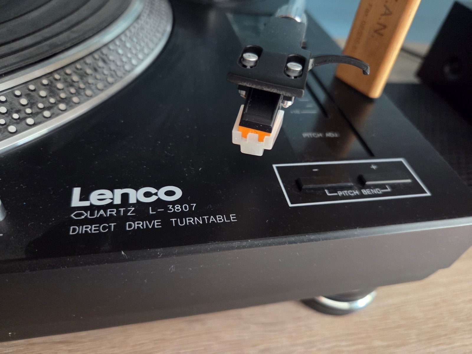Platine vinyle Lenco L-3807 - Entraînement direct, Enlèvement, Comme neuf, Tourne-disque