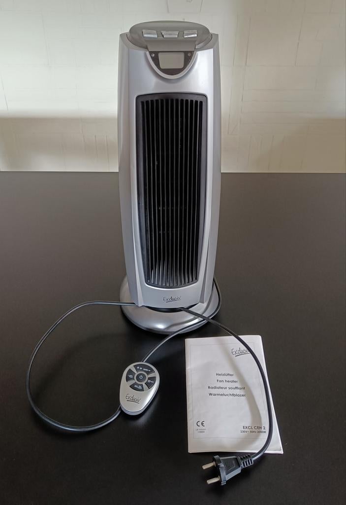 Exclusiv CEH 2 ventilatie kachel met afstandsbediening., Doe-het-zelf en Bouw, Ophalen, 30 tot 80 cm, Gebruikt, Kachel