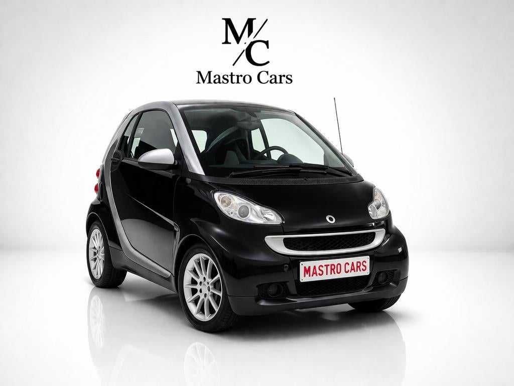 Smart FortTwo Cabrio 1.0L 71 pk 2008 met 162.000 km garantie, Auto's, Stof, Zwart, Cabriolet, Zwart