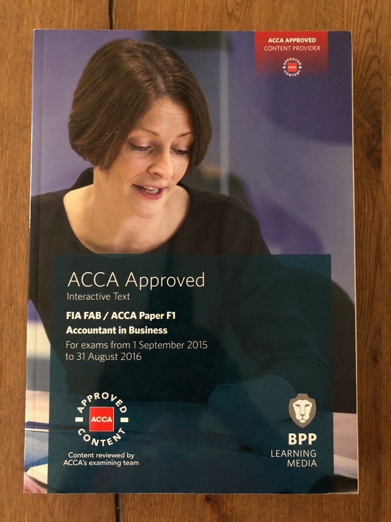 Accountant in Business - ACCA F1 study guide, Enlèvement, Comme neuf, Enseignement supérieur professionnel