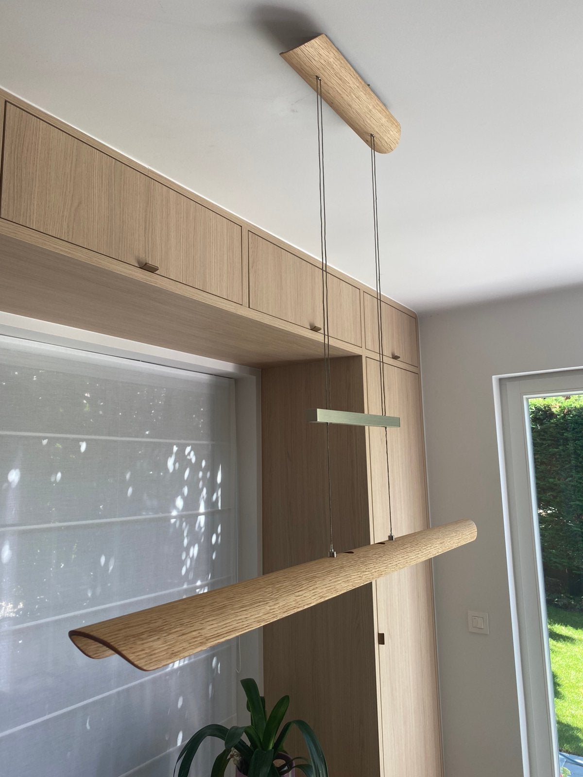 Suspension Elobra Columbia S en chêne massif, Maison & Meubles, Enlèvement, Comme neuf, Bois, Scandinave