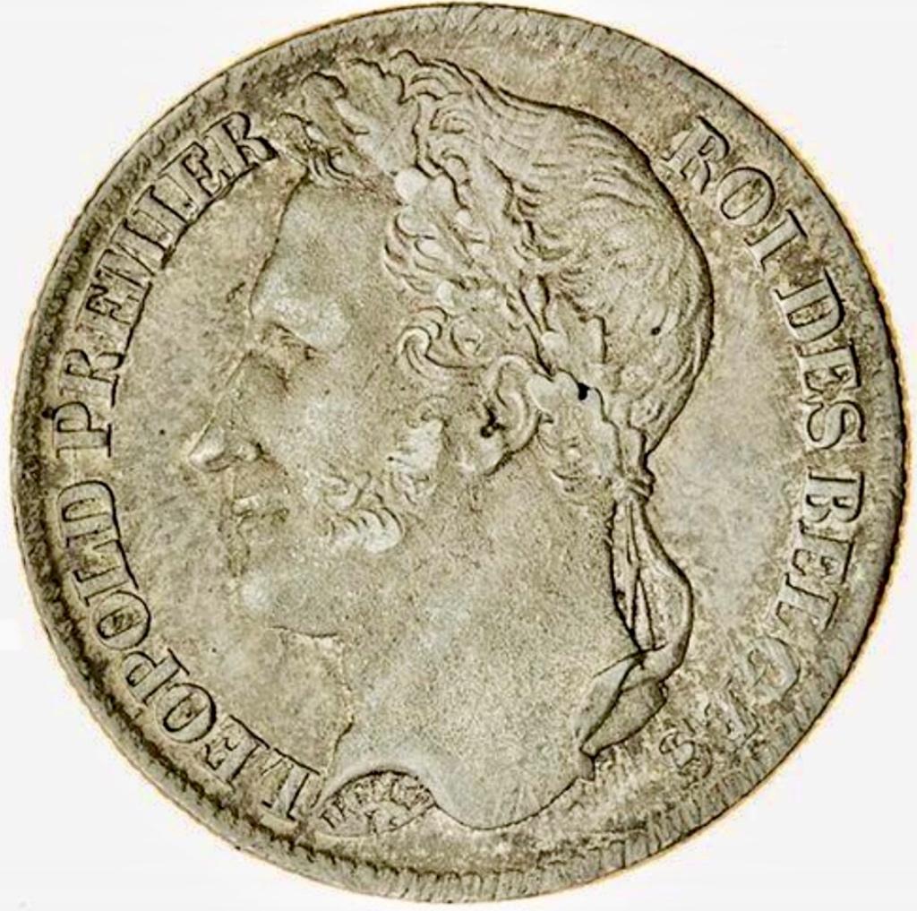 Belgium1 Franc 1834 NGC MS63 Topstuk!!, Verzenden, Zilver, Losse munt, Zilver