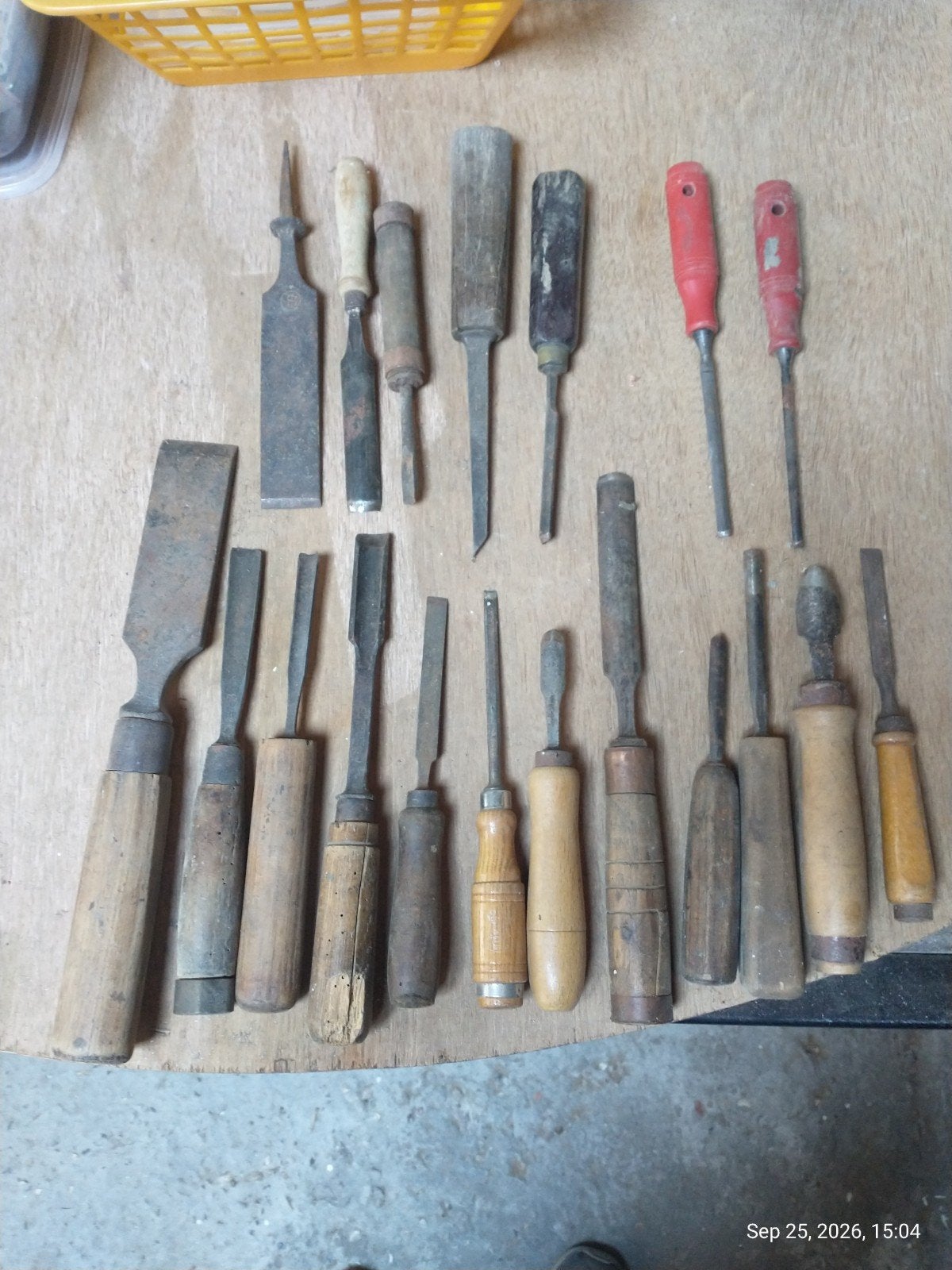 10€ Oude houtbeitels, Ophalen