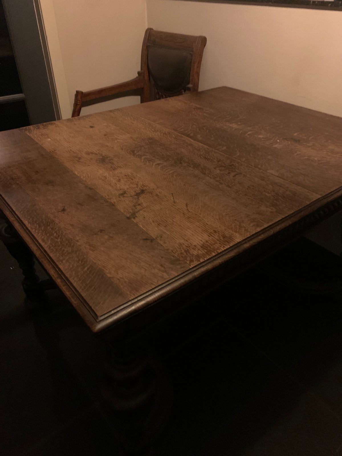 Antieke tafel met stoel, Huis en Inrichting, Ophalen