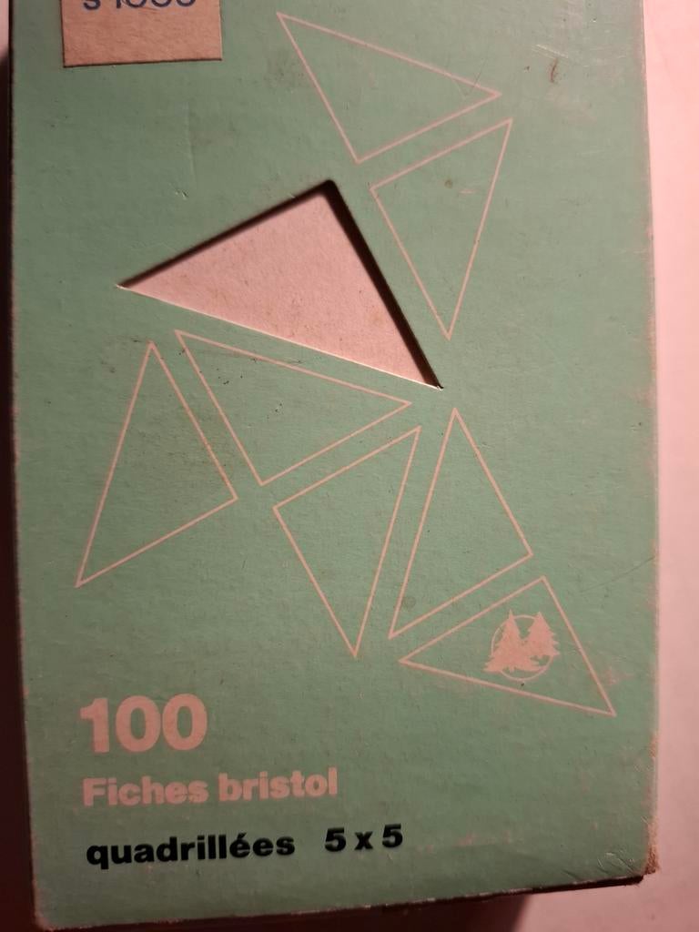 Fiches bristol exacomta 100 witte steekkaarten, Ophalen