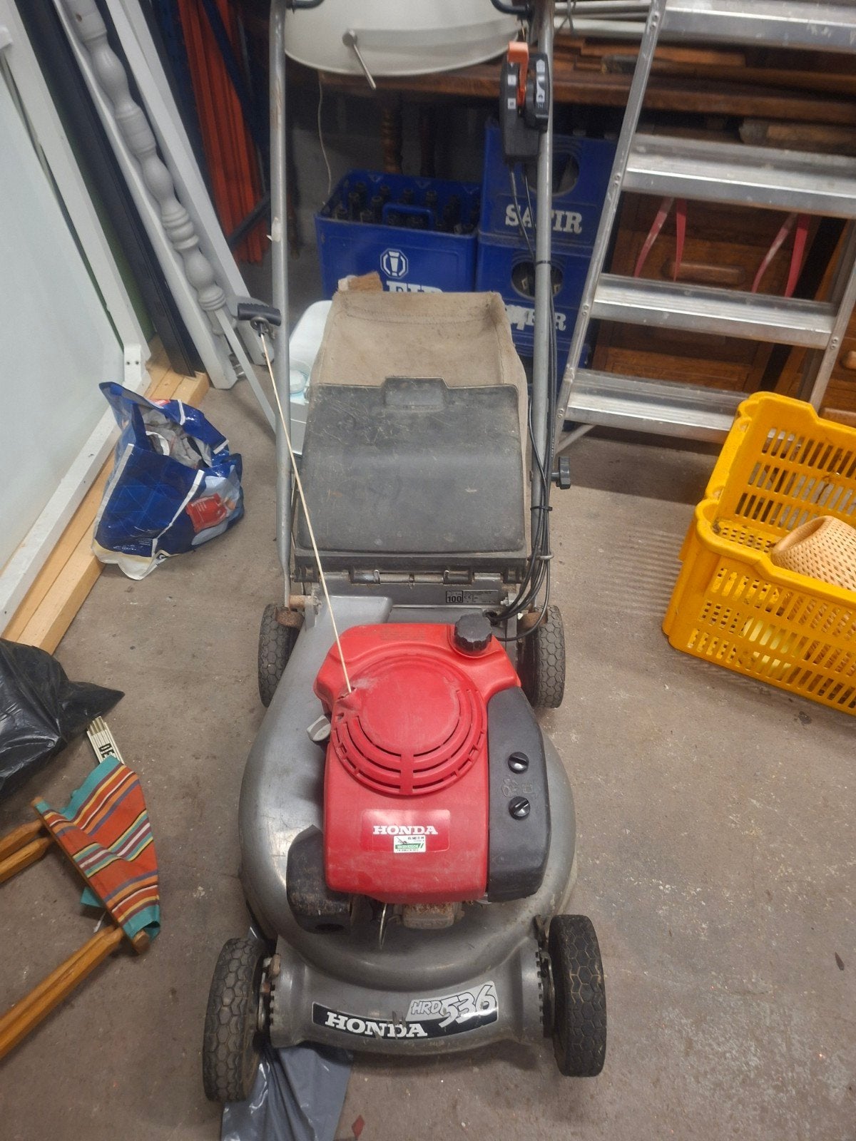 honda hrd 536 160 cc zelftrekker, Tuin en Terras, Ophalen, 50 cm of meer, Honda hrd 536, Opvangbak
