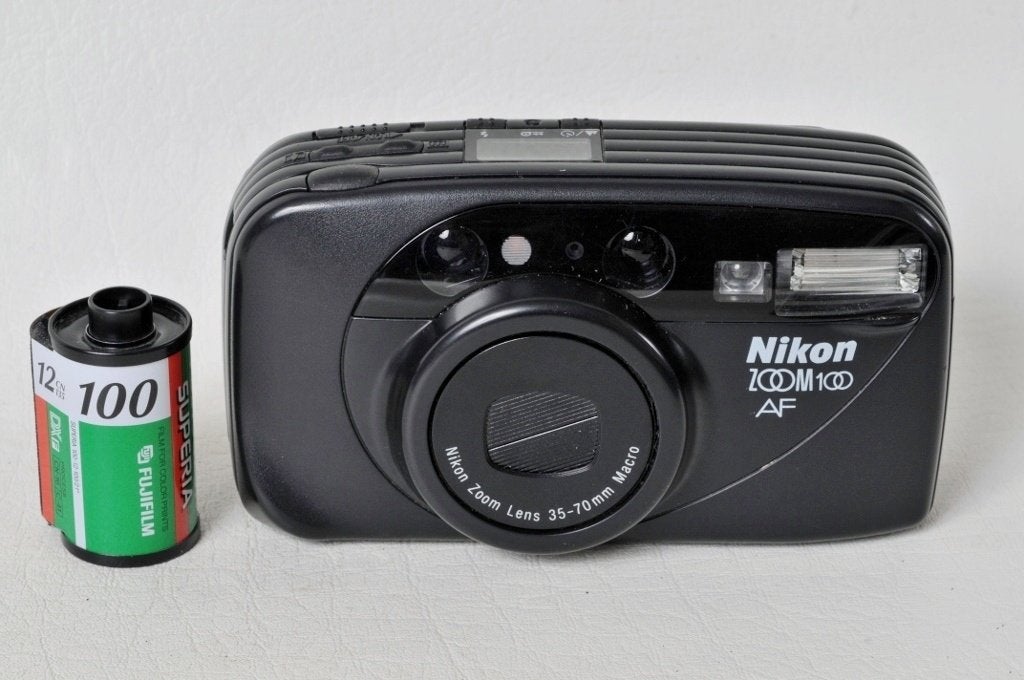 Nikon Zoom 100 AF compactfilmcamera, Ophalen of Verzenden, Gebruikt, Compact, Nikon