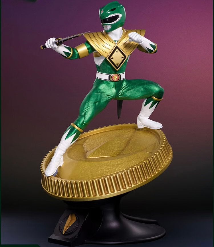 Sideshow PCS Green Power Ranger à l'échelle 1/4, Collections, Enlèvement ou Envoi, Comme neuf