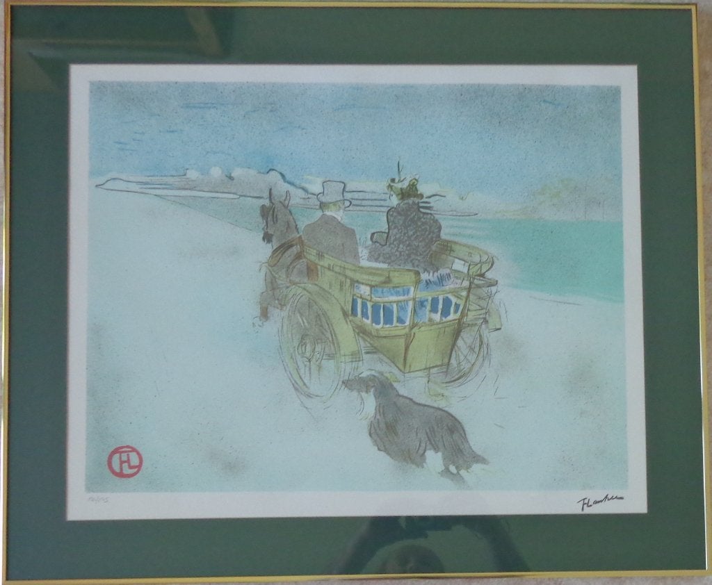 HENRI DE TOULOUSSE-LAUTREC / KOETS / KLEURLITHO / 66x79cm, Enlèvement