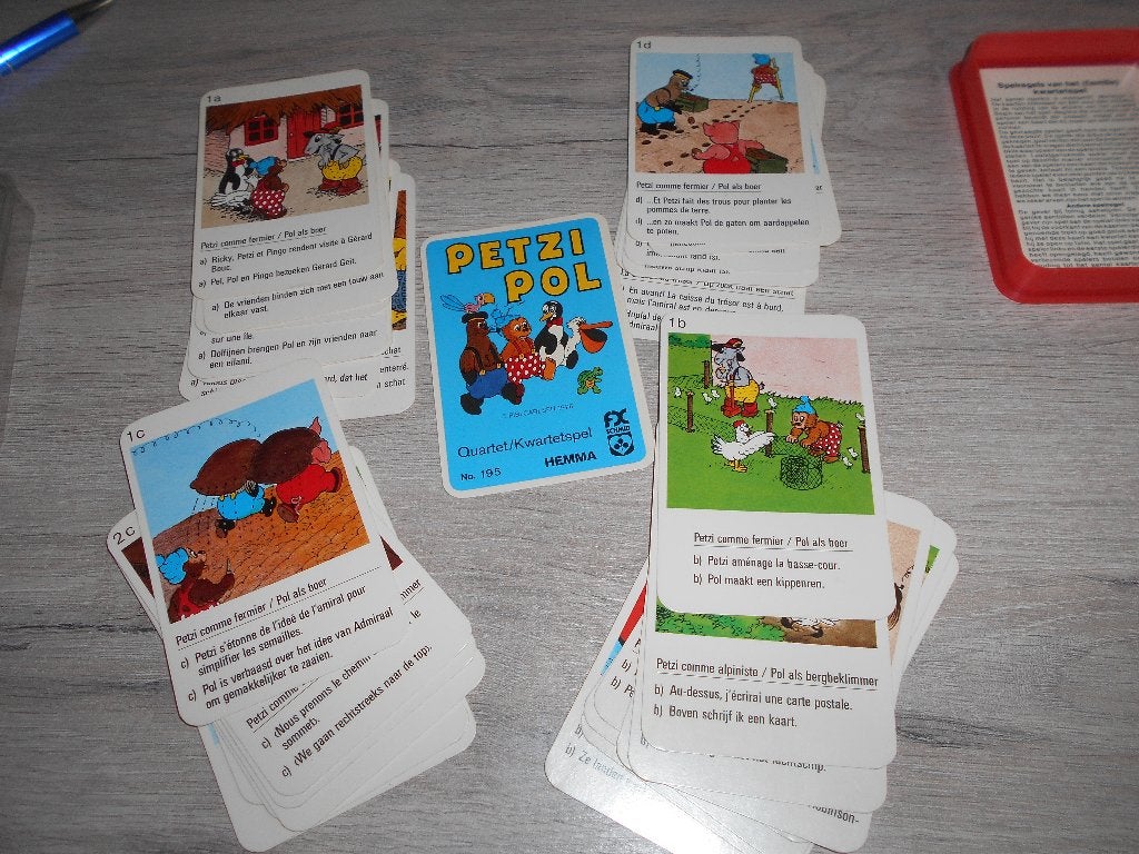 oude kwartet spel van pol, Verzamelen, Ophalen of Verzenden, Gebruikt, Kwartet(ten)