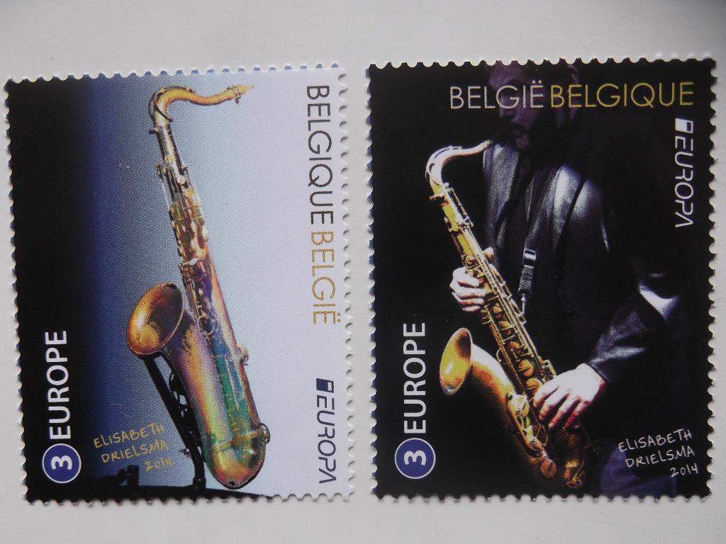 4427-4428 Adolphe Sax MNH, Ophalen of Verzenden, Postfris, Frankeerzegel