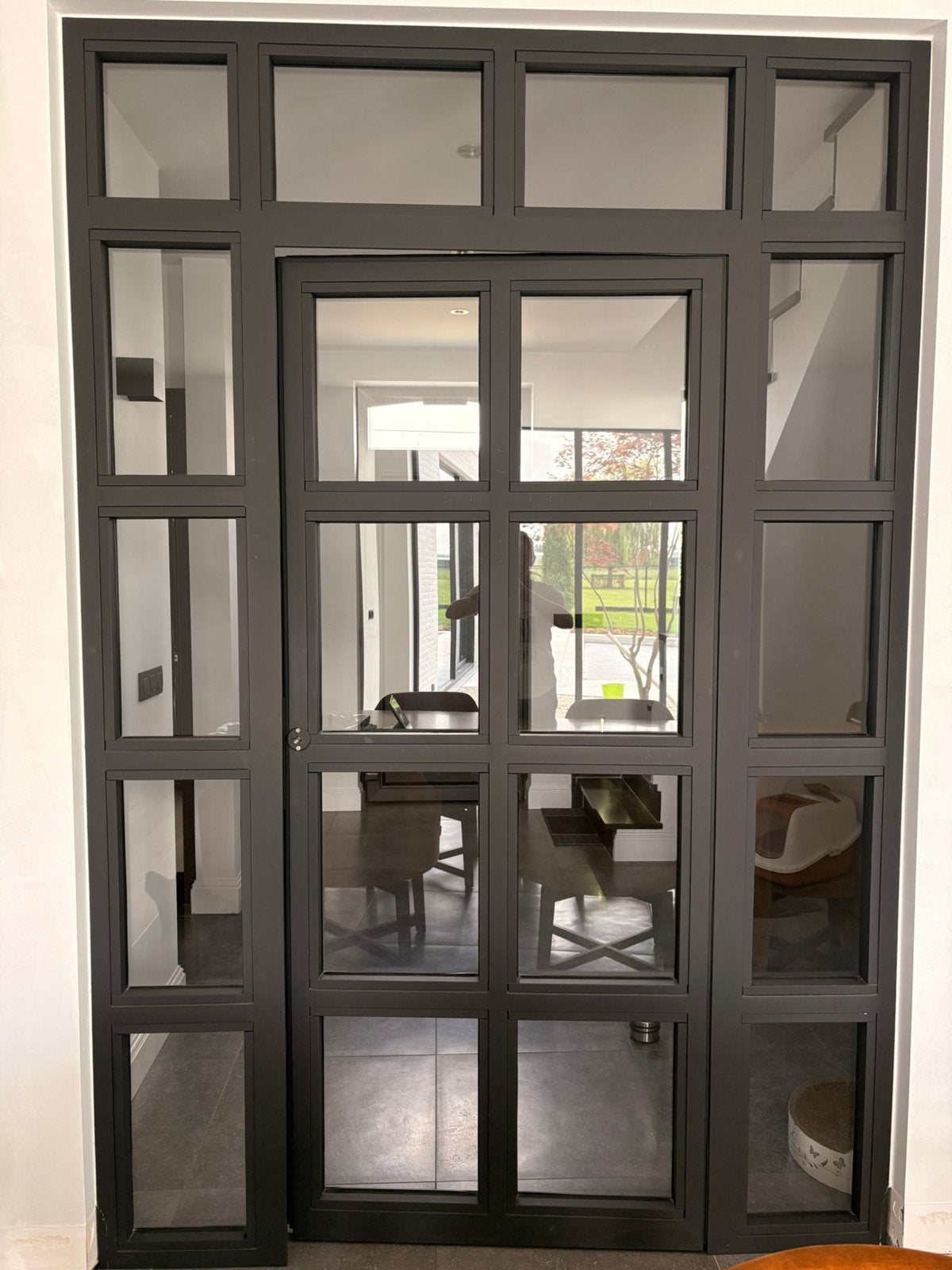 Stalen binnendeur, Ophalen, Gebruikt, Binnendeur, Glas