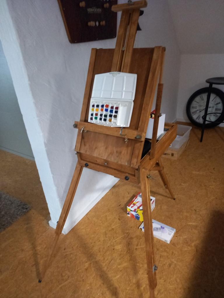 Schilders Ezel met opberg  ruimte!!!, Hobby en Vrije tijd, Schilderen, Ophalen, Ezel