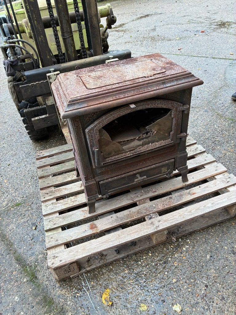 kolenkachel ruit is kapot, Ophalen, Gebruikt