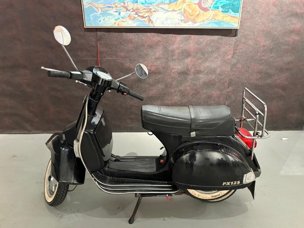 Gerestaureerde Vespa PX125 Volledig Origineel – Zwart (2004), Motoren, Motoren | Piaggio, Particulier, Overig, 11 kW of minder