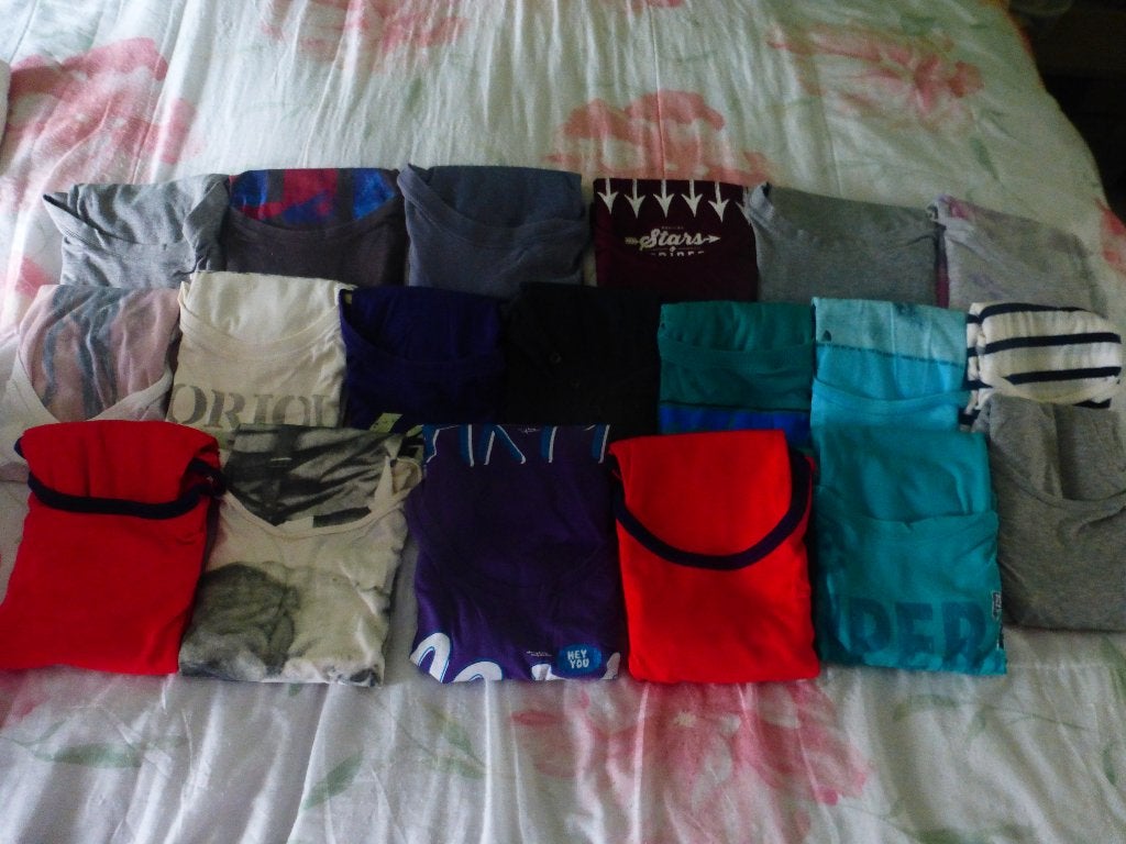 LOT de 22 T-SHIRTS tailles: S - M - L = 19€ pour les 22 ! !, Enlèvement