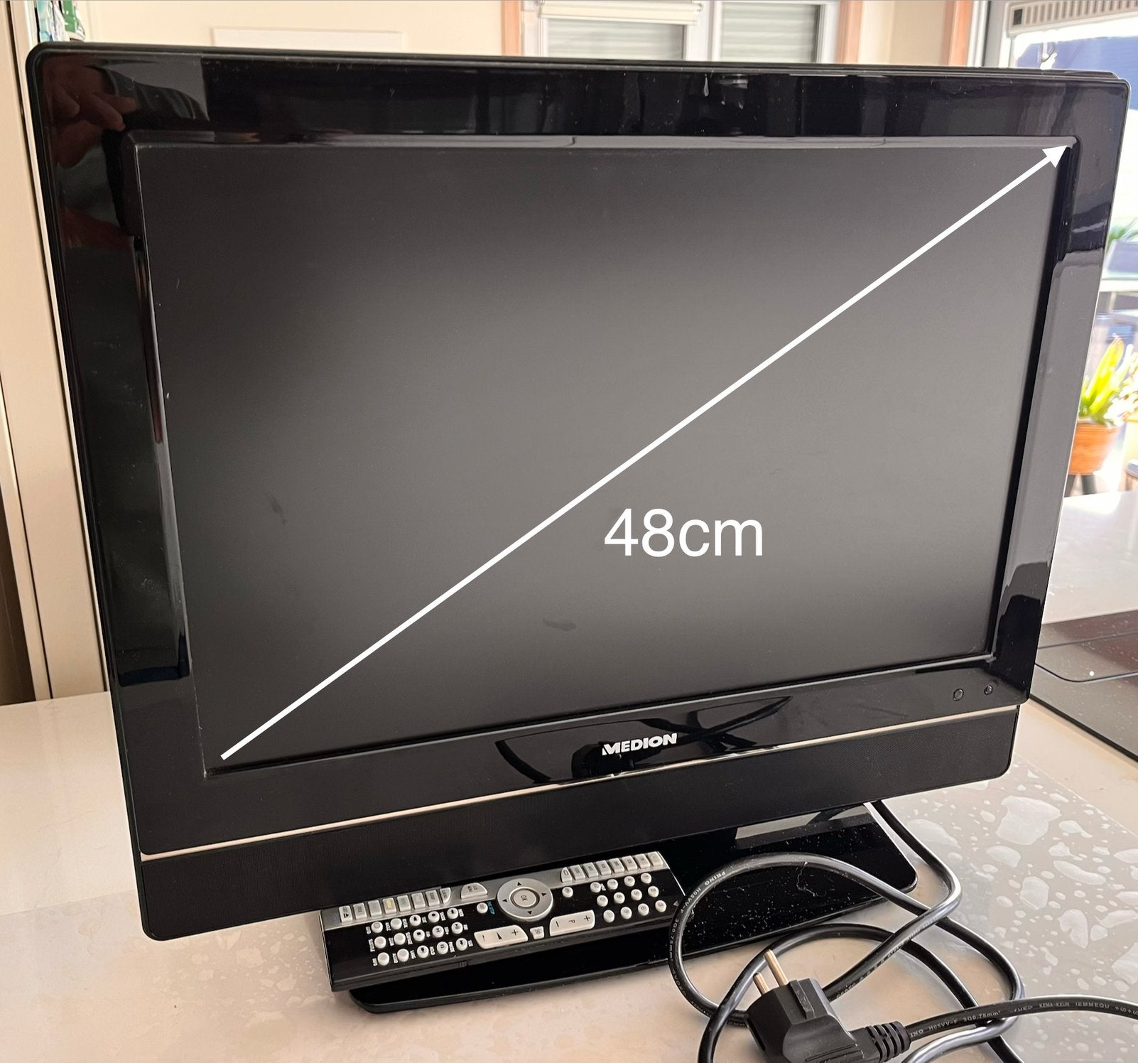 TV Medion 19 inch, Audio, Tv en Foto, Televisies, Ophalen, Gebruikt, 40 tot 60 cm, Overige merken